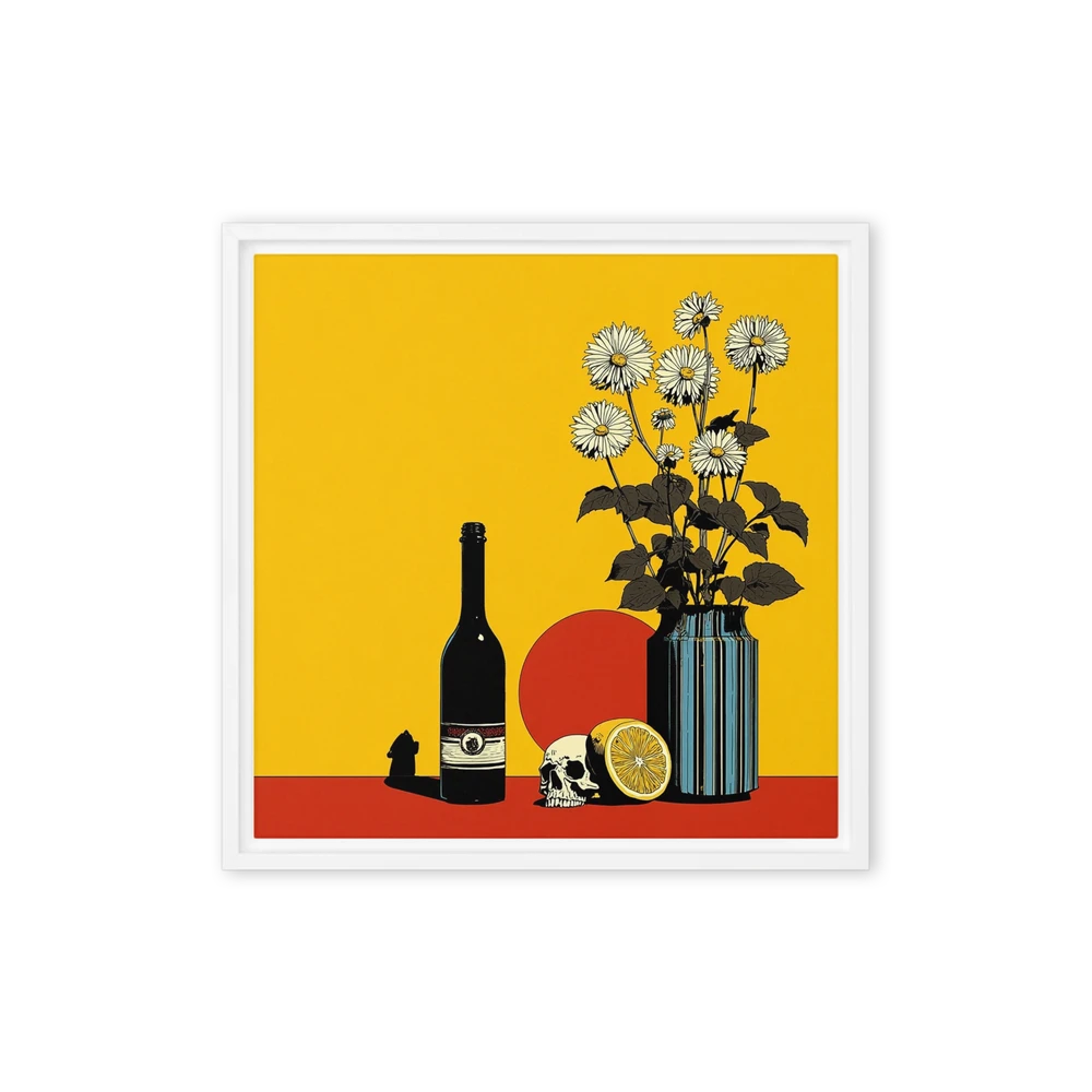 Vanitas with Daisies and Lemon | Art Print