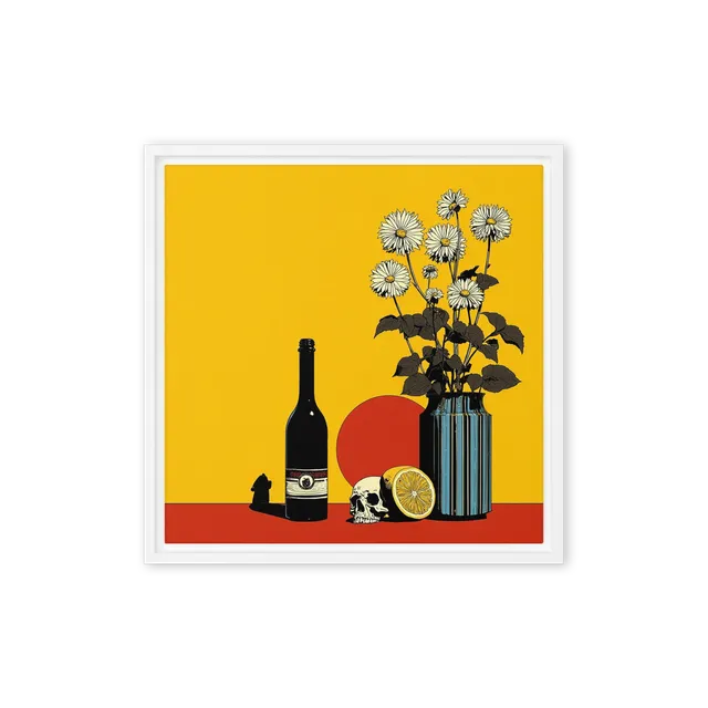 Vanitas with Daisies and Lemon | Art Print