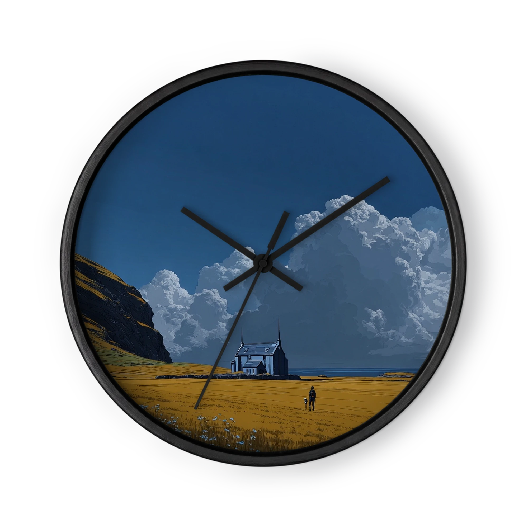 The Blue House in Golden Fields
