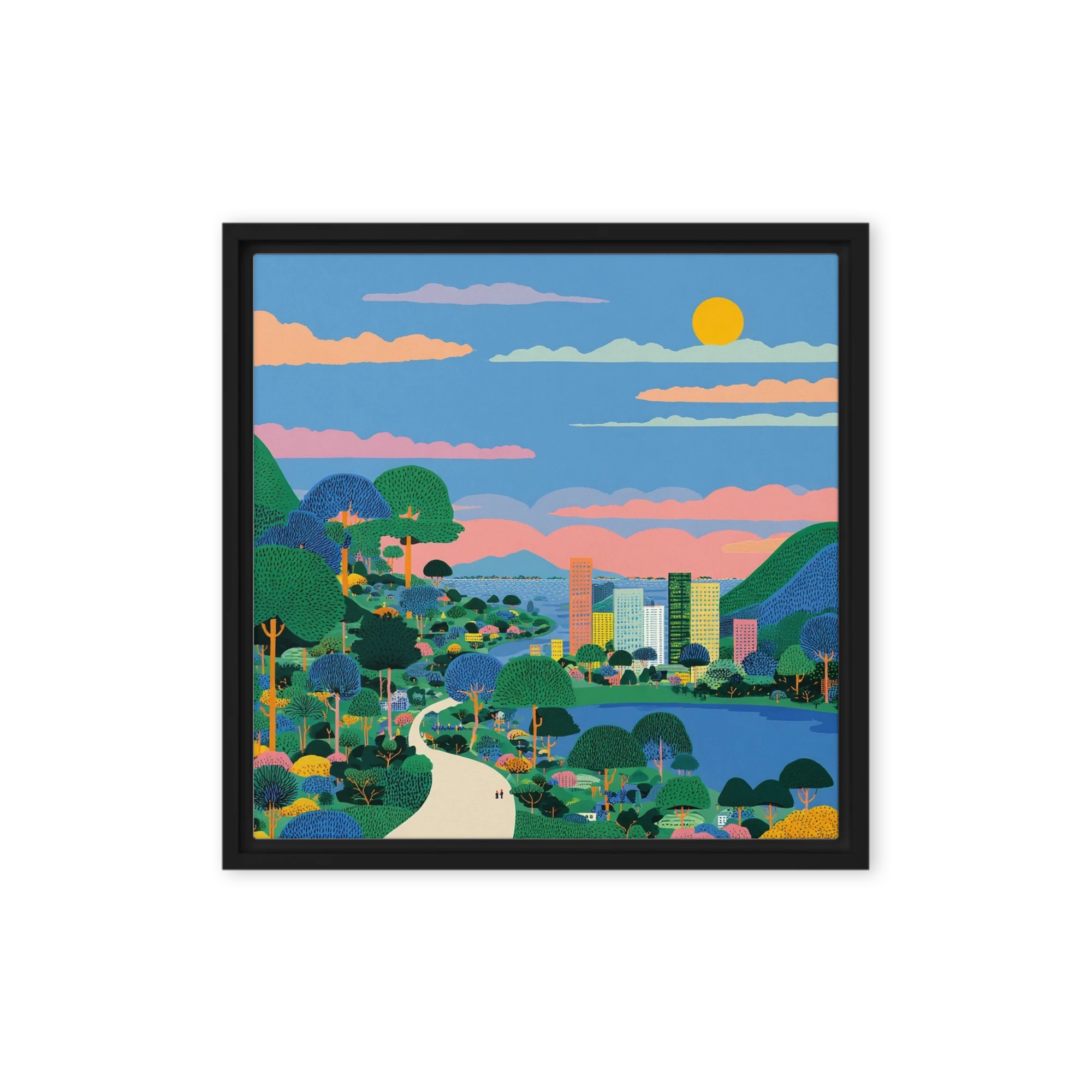 Verdant City Coast | Art Print