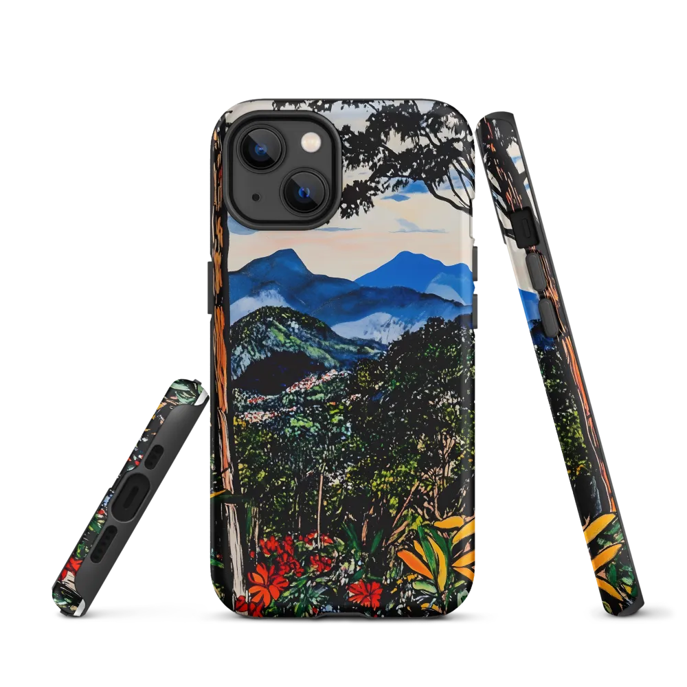 Vibrant Mountain Landscape | Phone Case