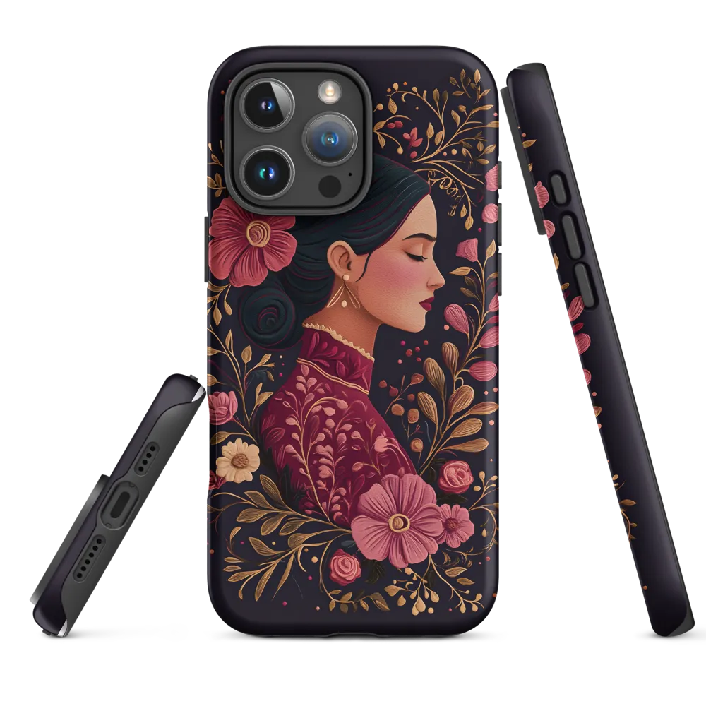 Woman in Floral Elegance