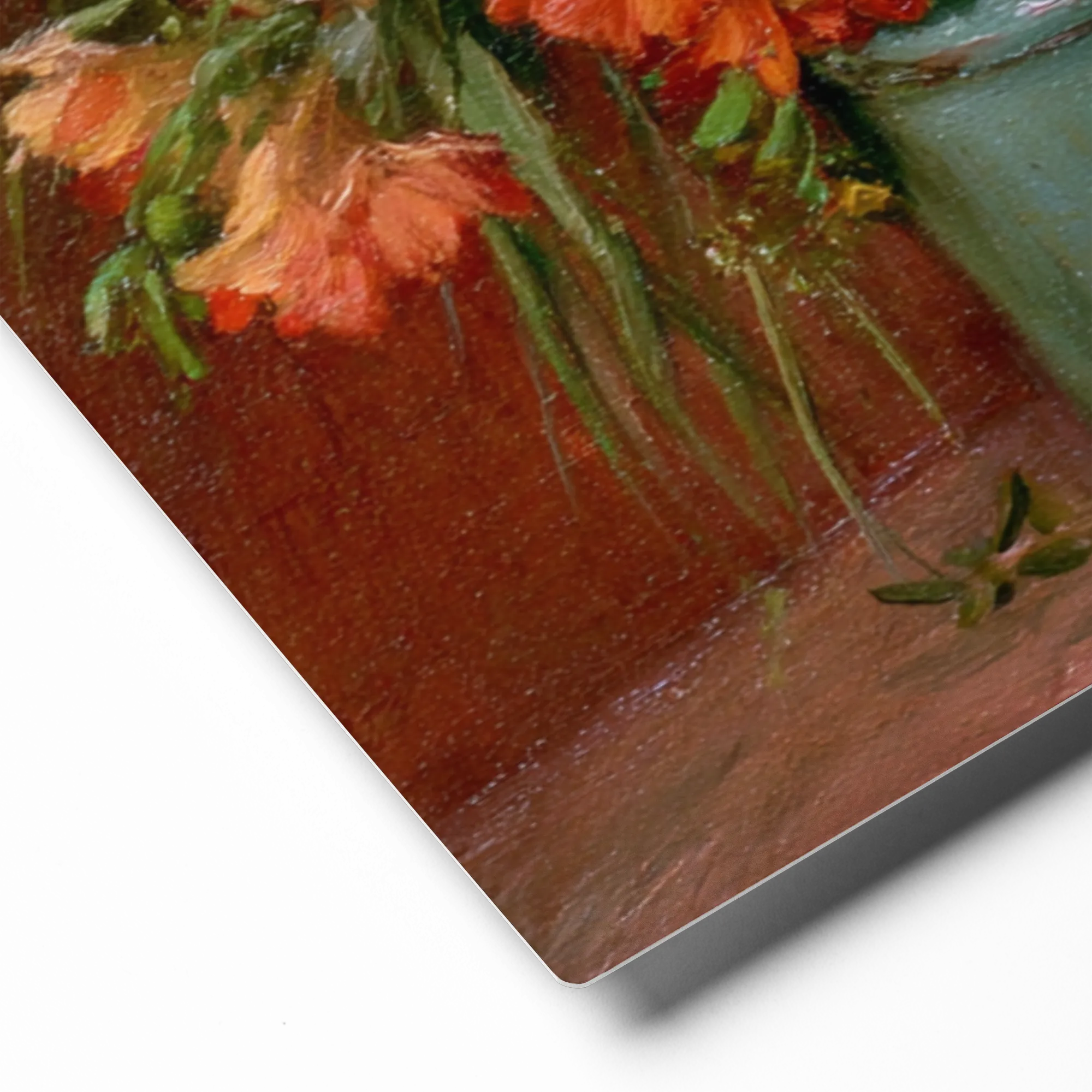 Bouquet in Teal Jar 
 Canvas | 30″x 30″