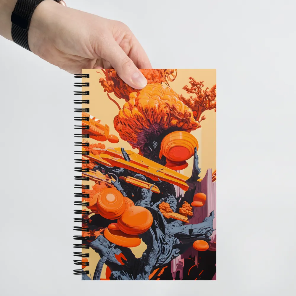 Ethereal Orange Grove 
 Spiral Notebook | 140 pages