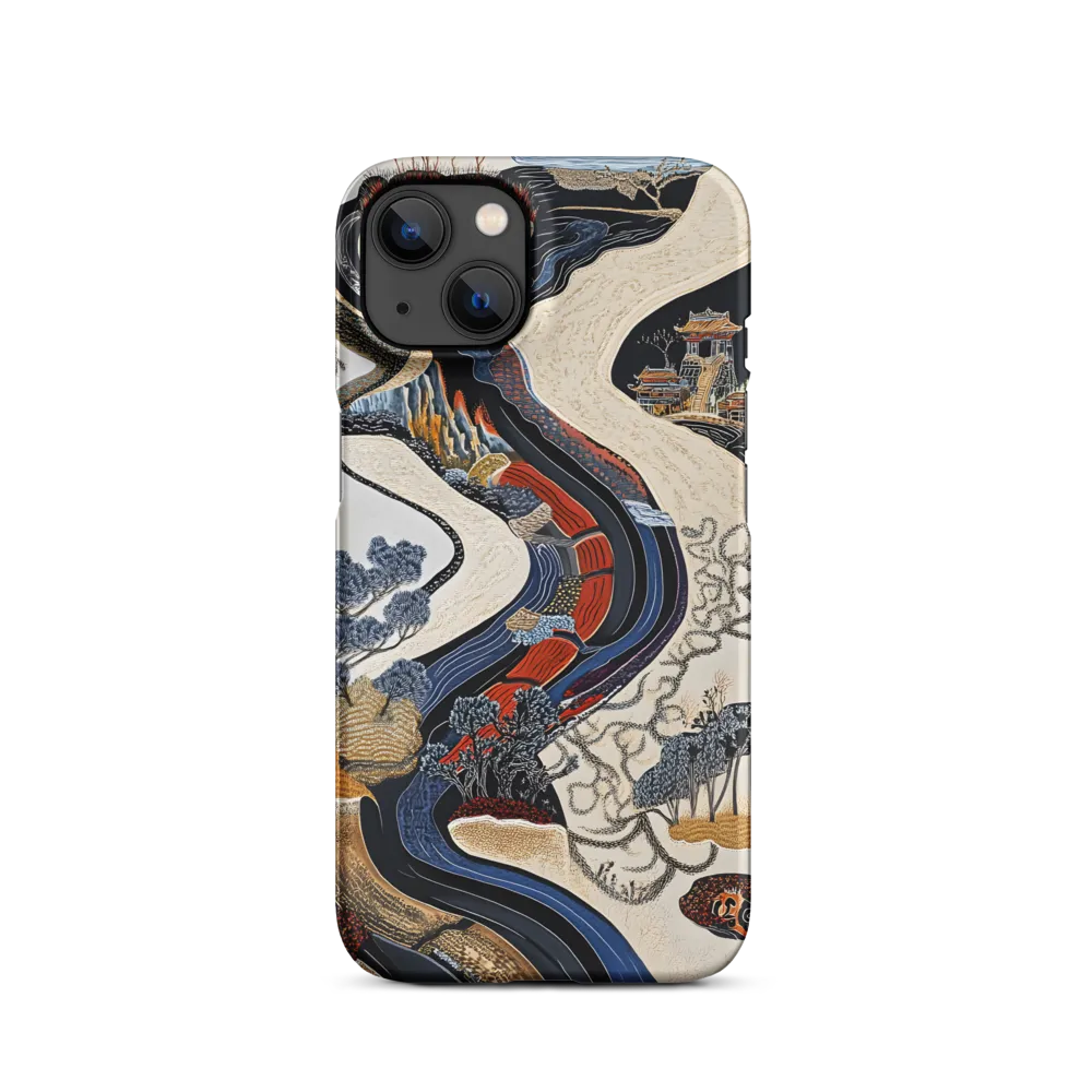 Intricate Landscape with River | Phone Case