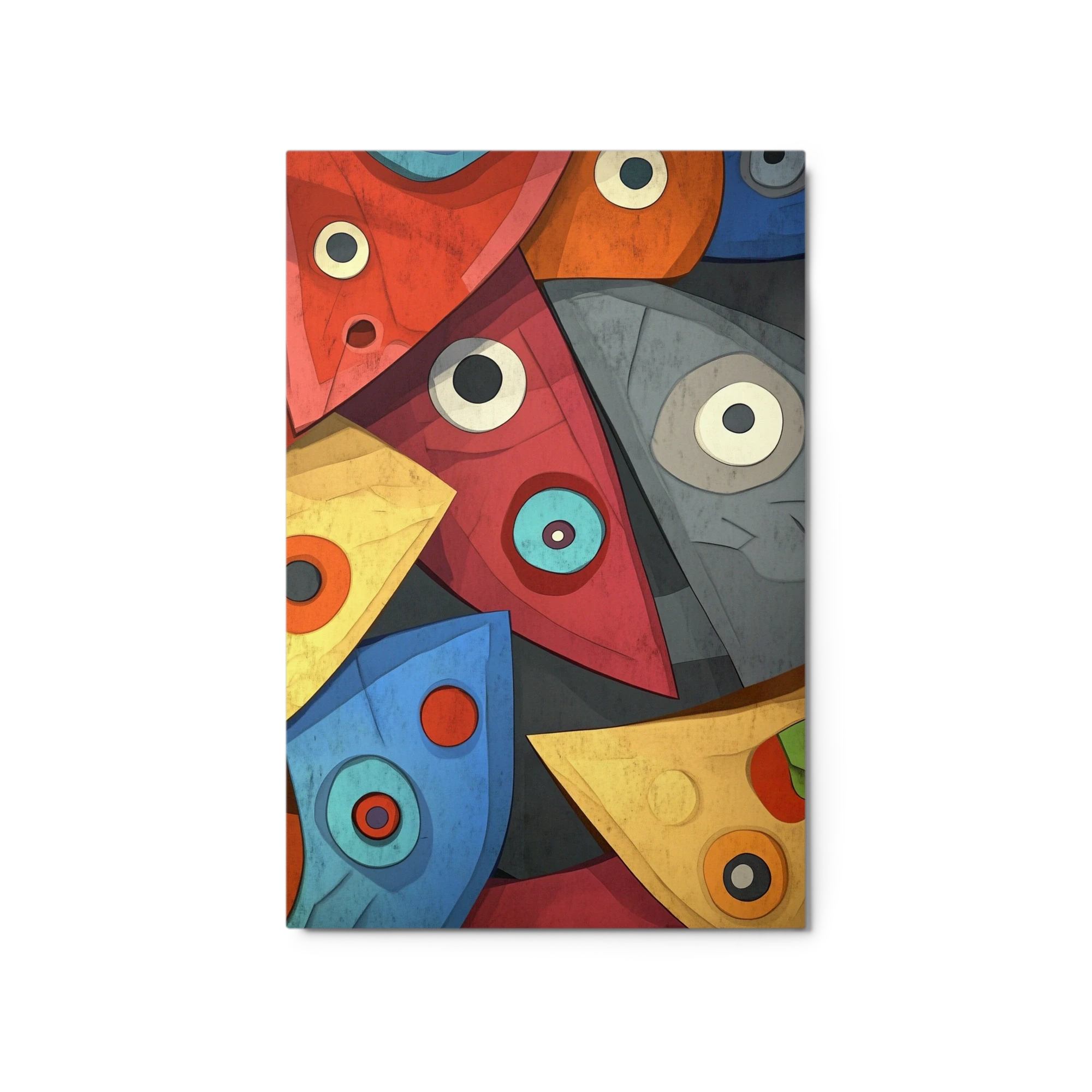 Abstract Geometric Shapes with Eyes