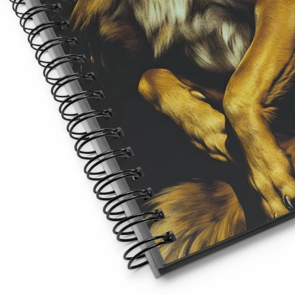 Golden Fox Portrait 
 Spiral Notebook | 140 pages
