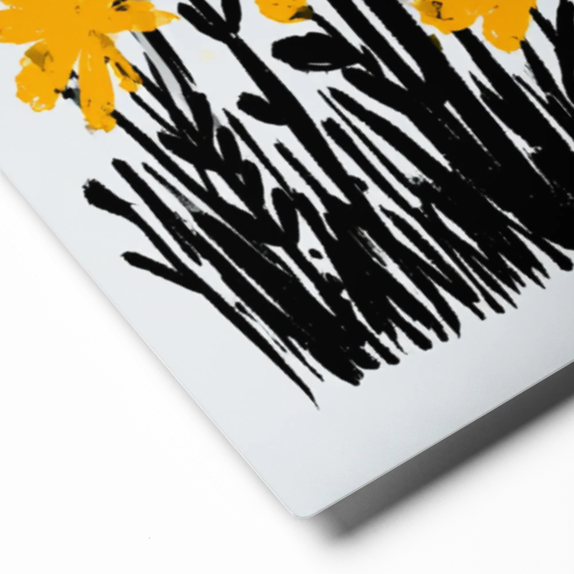 In the Daisy Patch 
 Canvas with Brown Frame