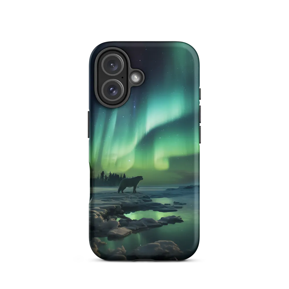 Polar Bear Under Aurora Borealis | Phone Case