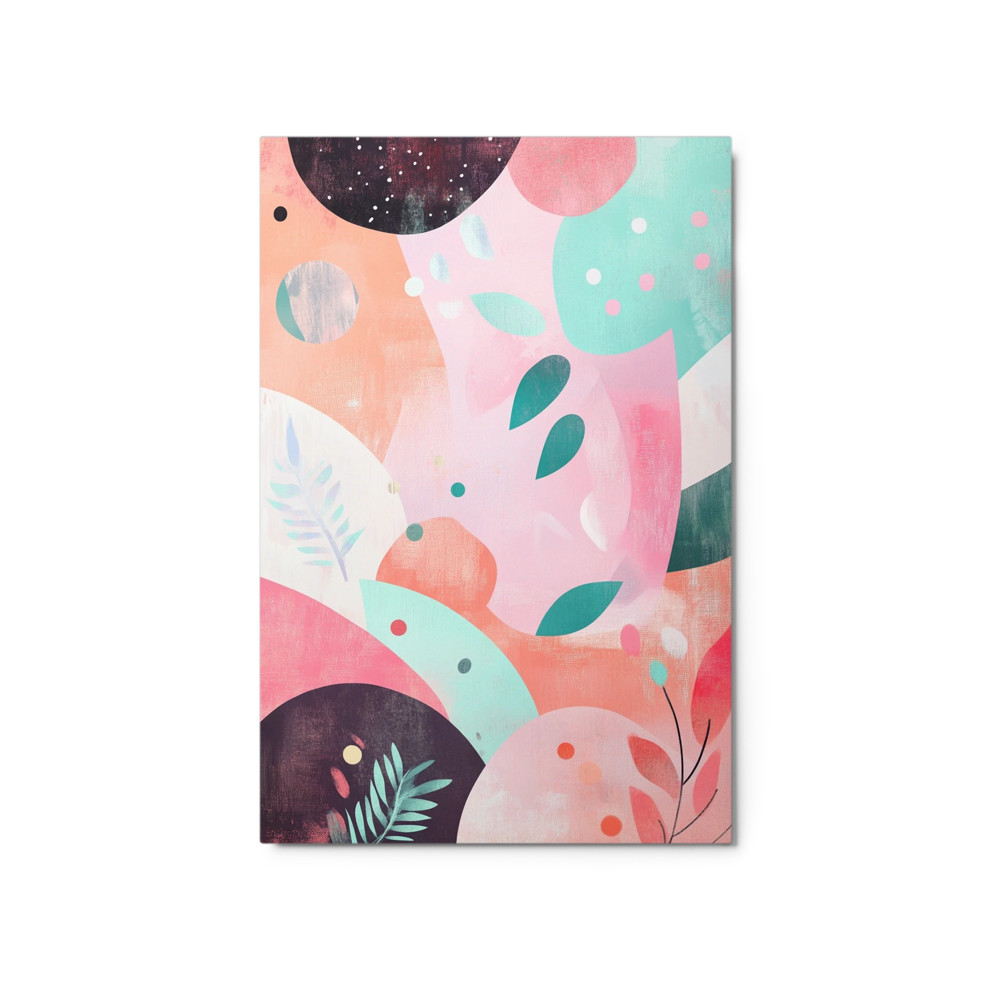 Abstract Geometric Design with Leaves and Shapes