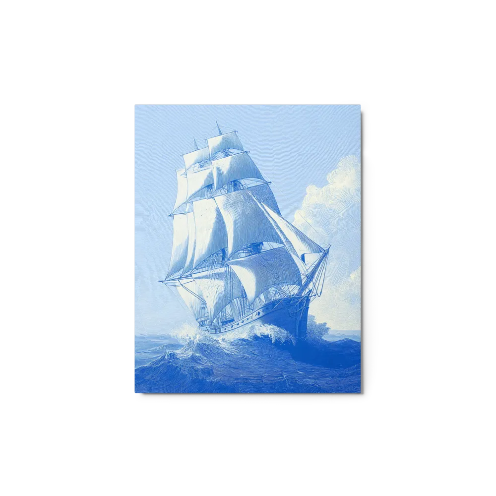 Tempest in Blue 
 Metal Print | 16″x 20″