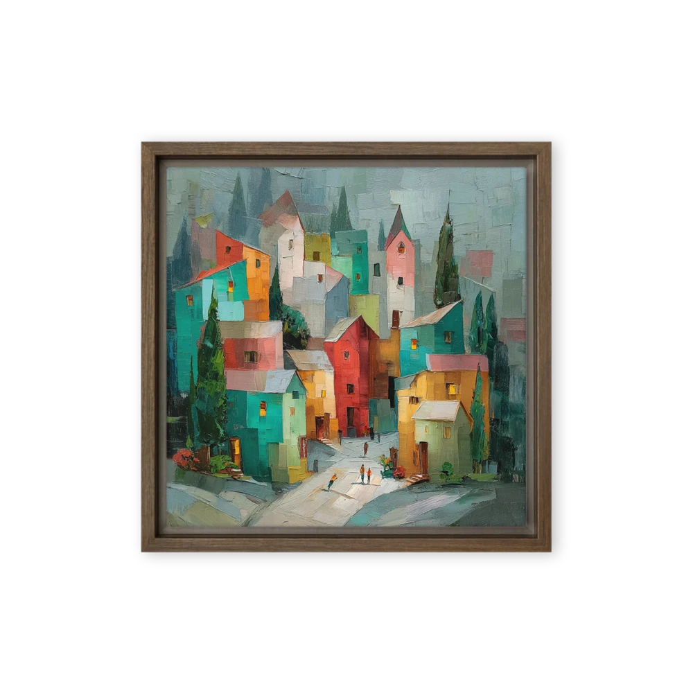 Patchwork Village | Art Print