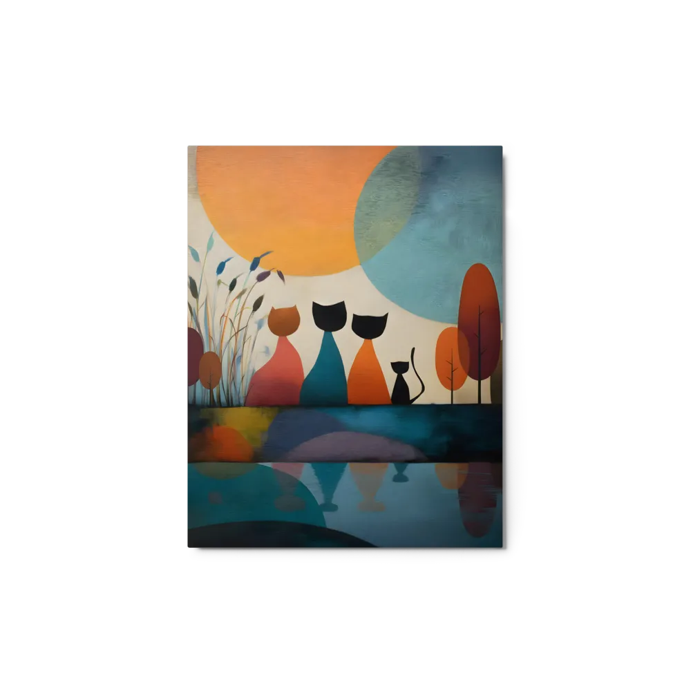 Feline Serenity at Sunset 
 Canvas | 16″x 24″