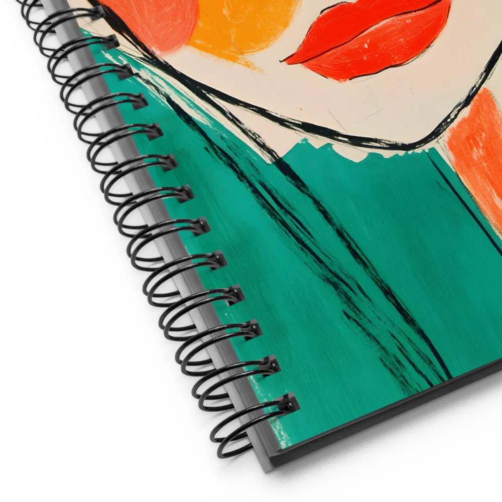 Expressive Pop Art Portrait 
 Spiral Notebook | 140 pages