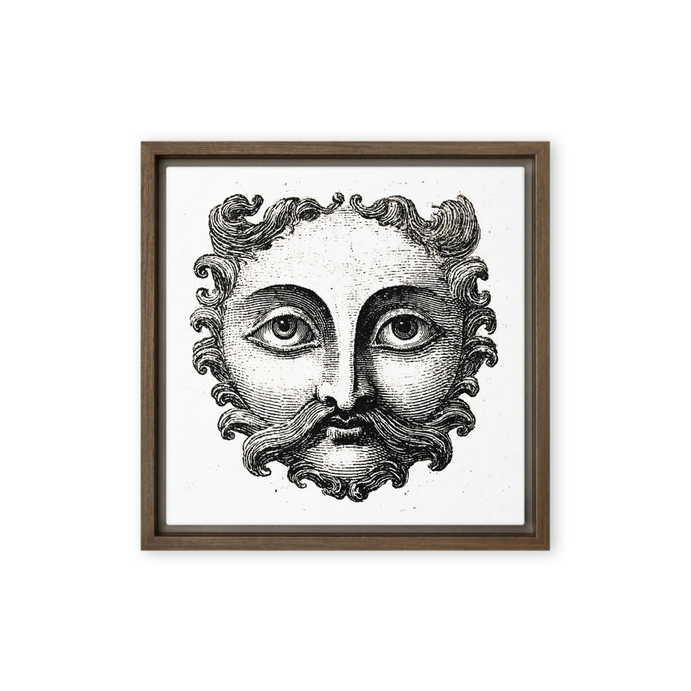 Vintage Face Engraving | Art Print