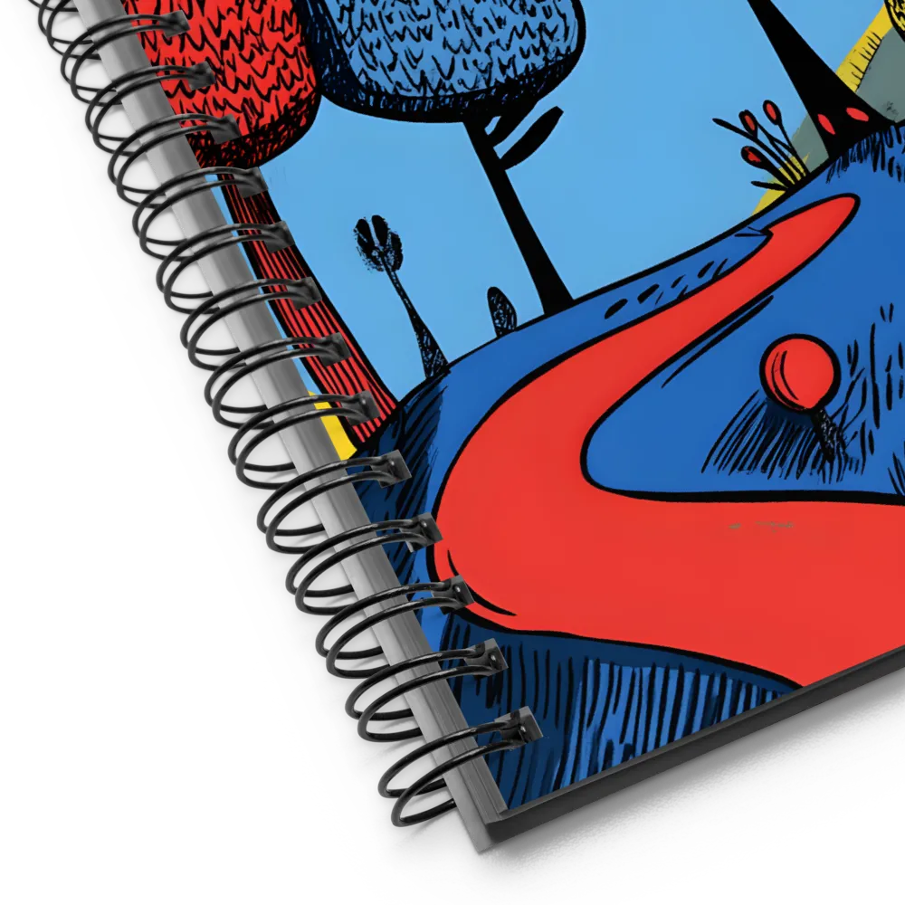 Vibrant Surreal Pathway 
 Spiral Notebook | 140 pages