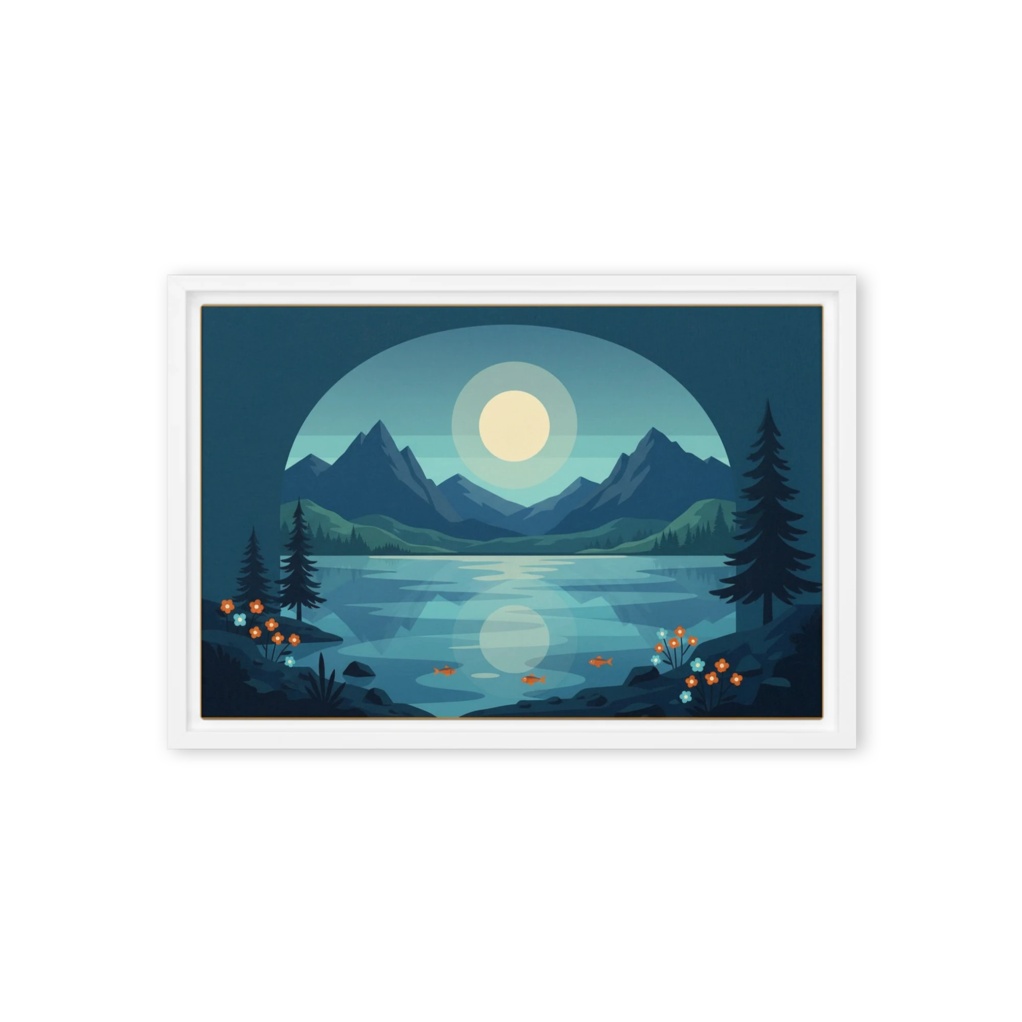 Serene Mountain Lake | Art Print