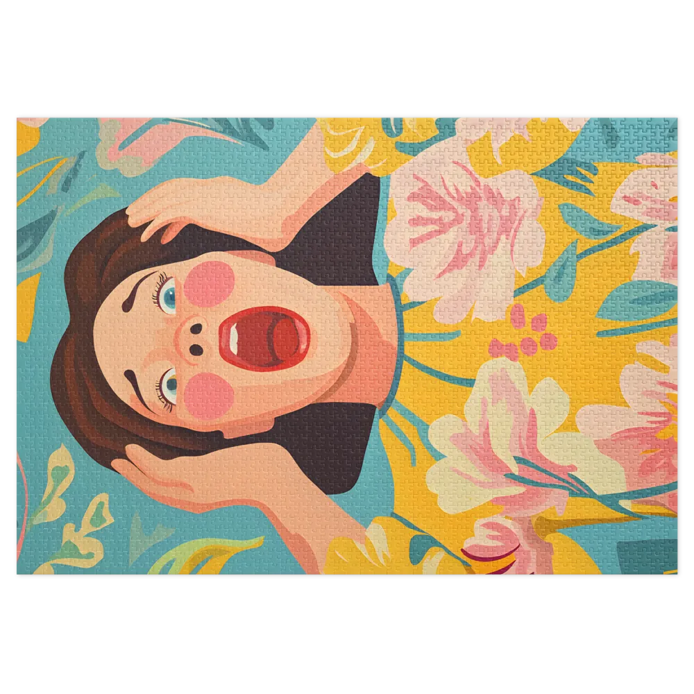 Floral Panic 
 Jigsaw Puzzle in Tin Box