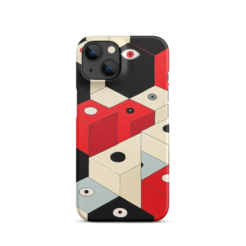 Geometric Cubes Arrangement | Phone Case