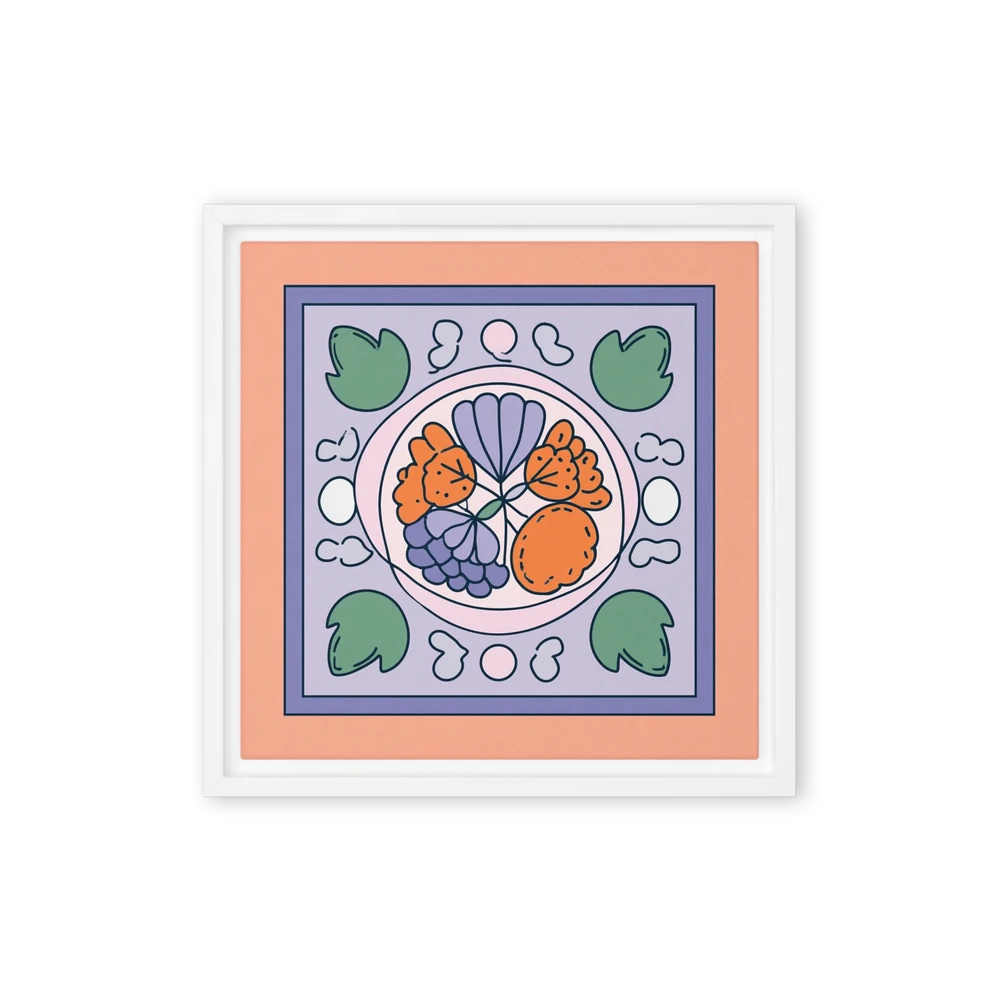 Fruit Medallion Tile | Art Print