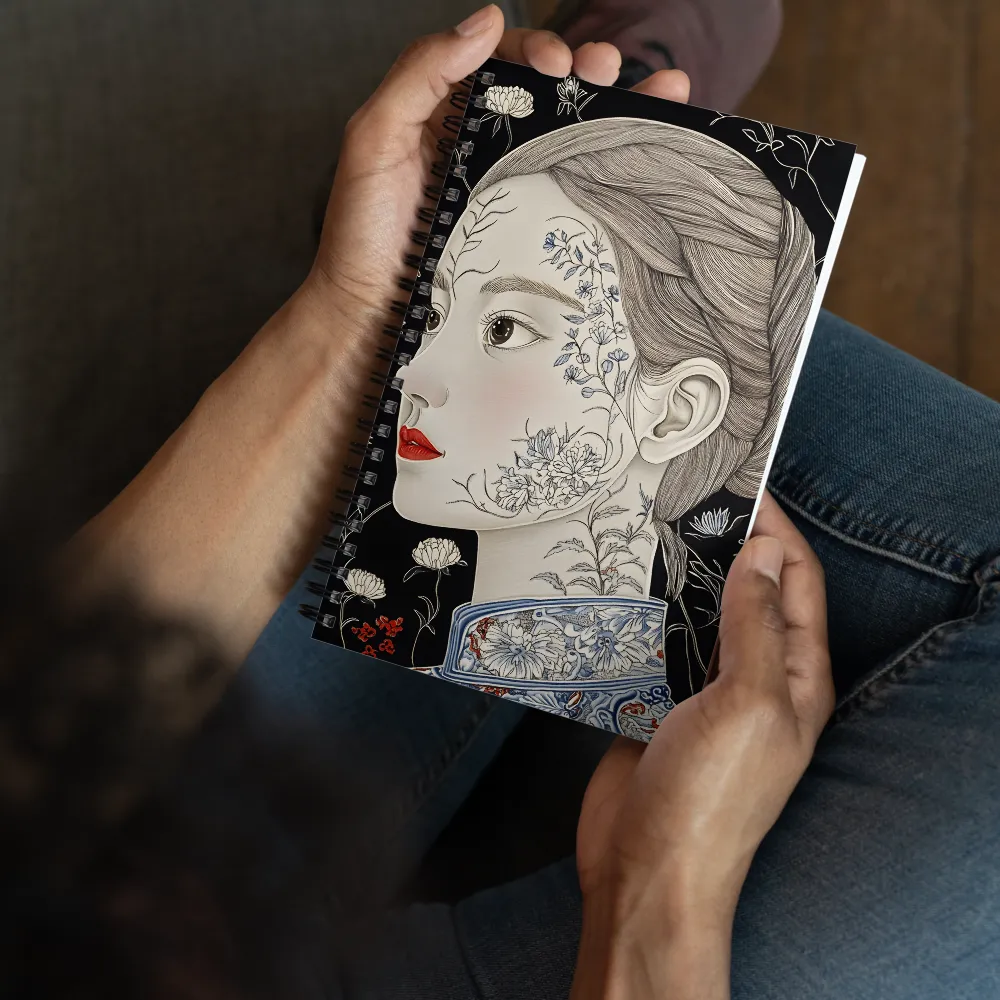 The Floral Portrait 
 Spiral Notebook | 140 pages
