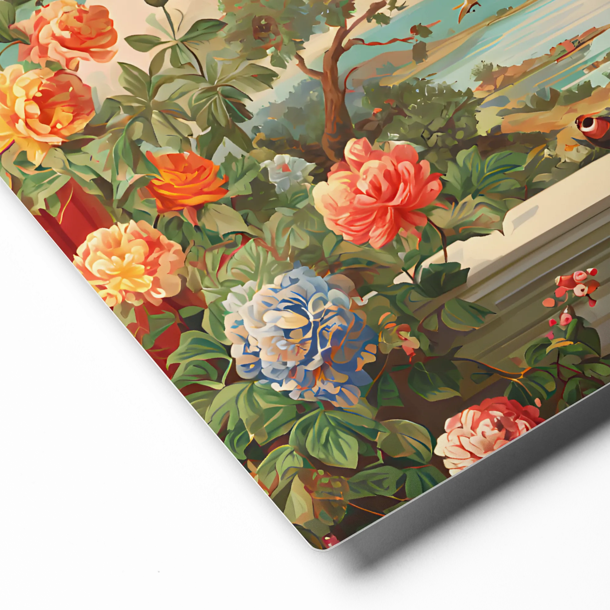 Enchanted Garden Vista 
 Canvas with White Frame