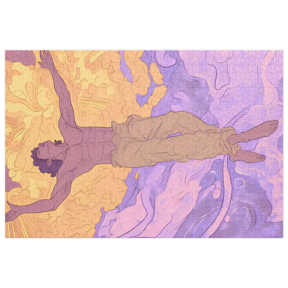 Floating Figure Among Clouds | Jigsaw Puzzle (252/520 pieces)
