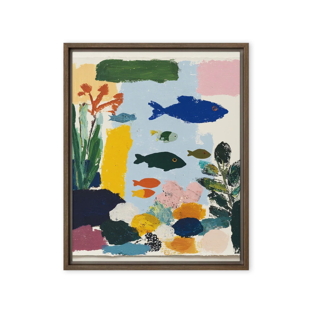 Playful Underwater World | Art Print