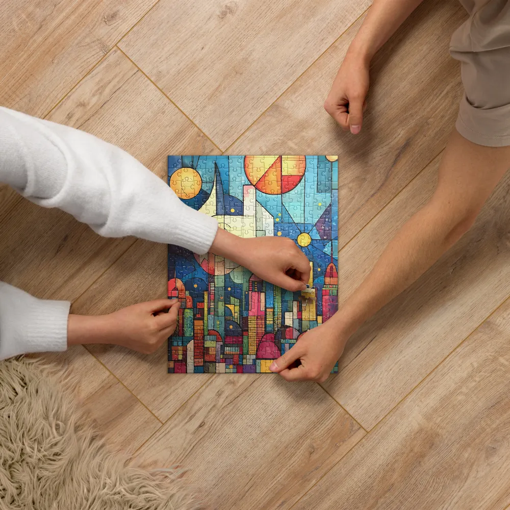 Kaleidoscope Cityscape 
 Jigsaw Puzzle