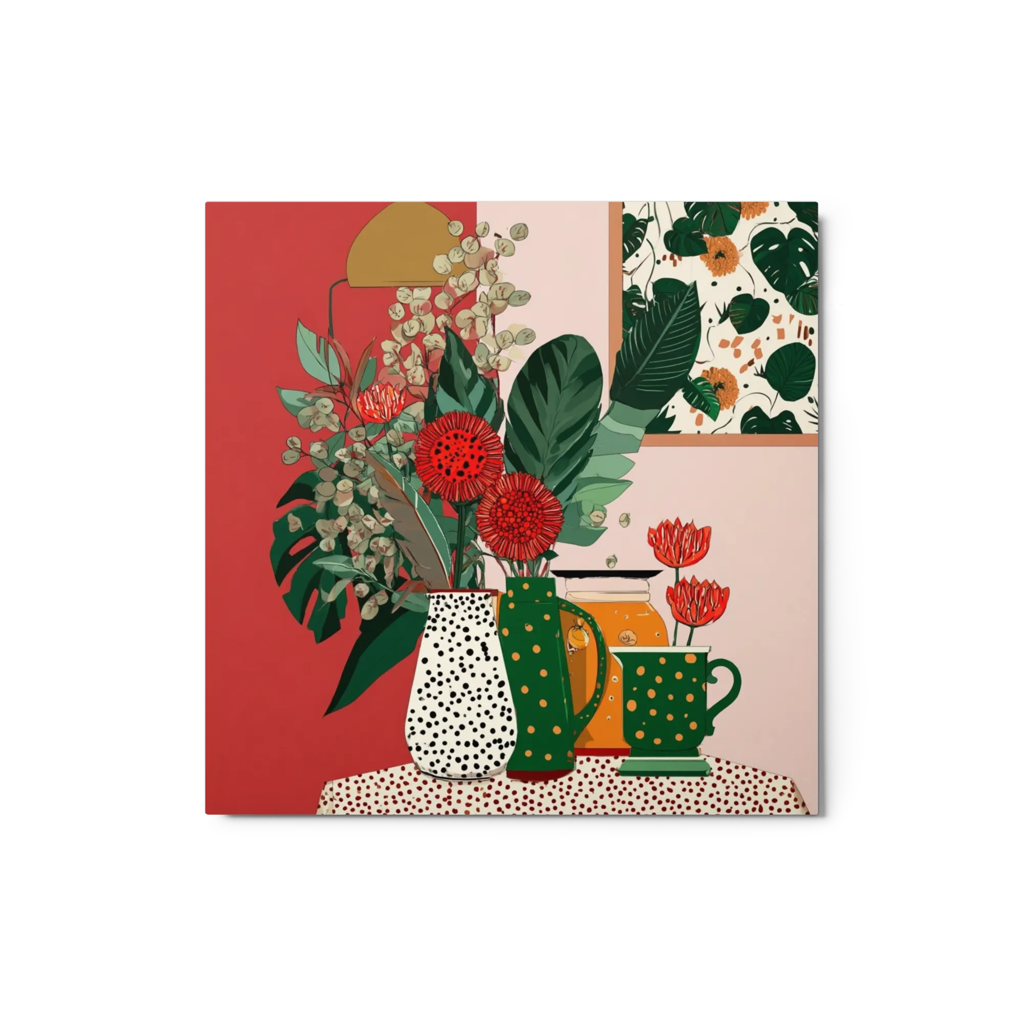 Red Room Botanical Still Life