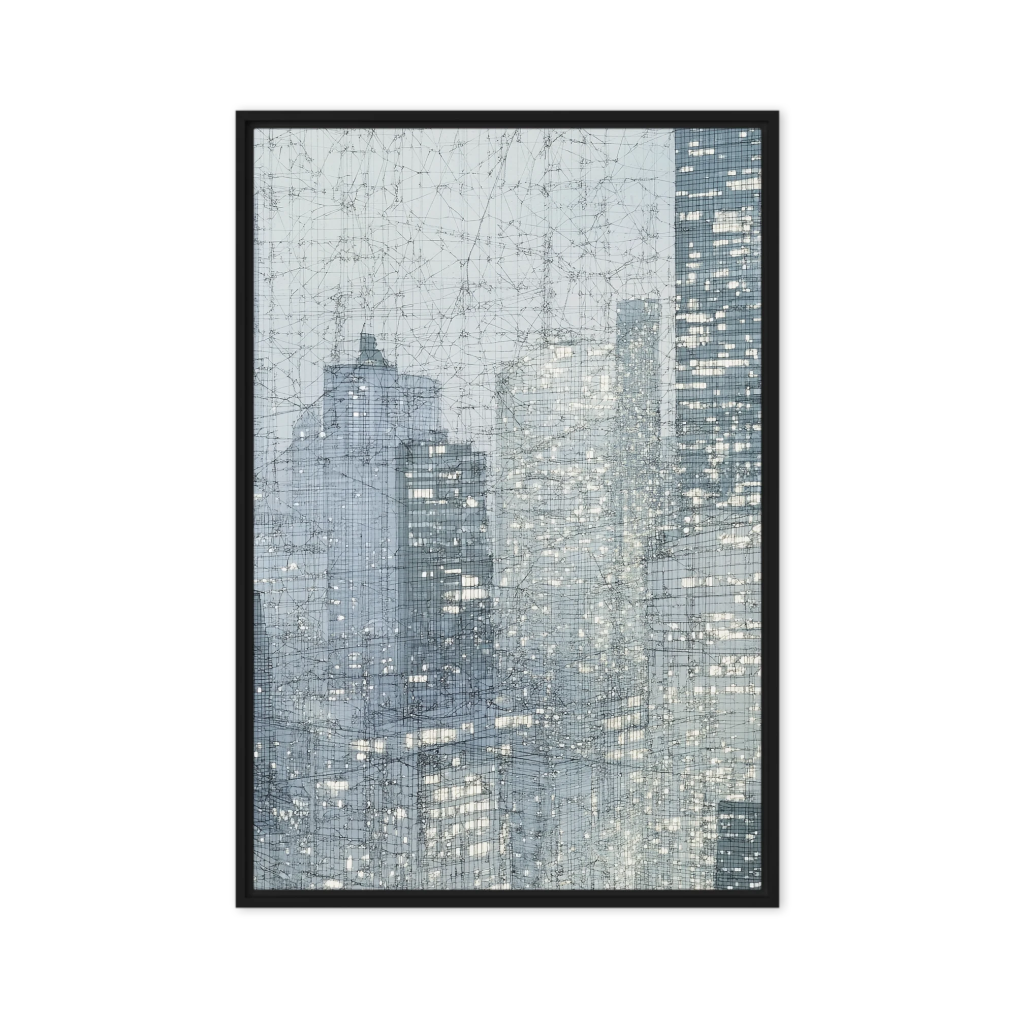 Abstract Cityscape with Skyscrapers