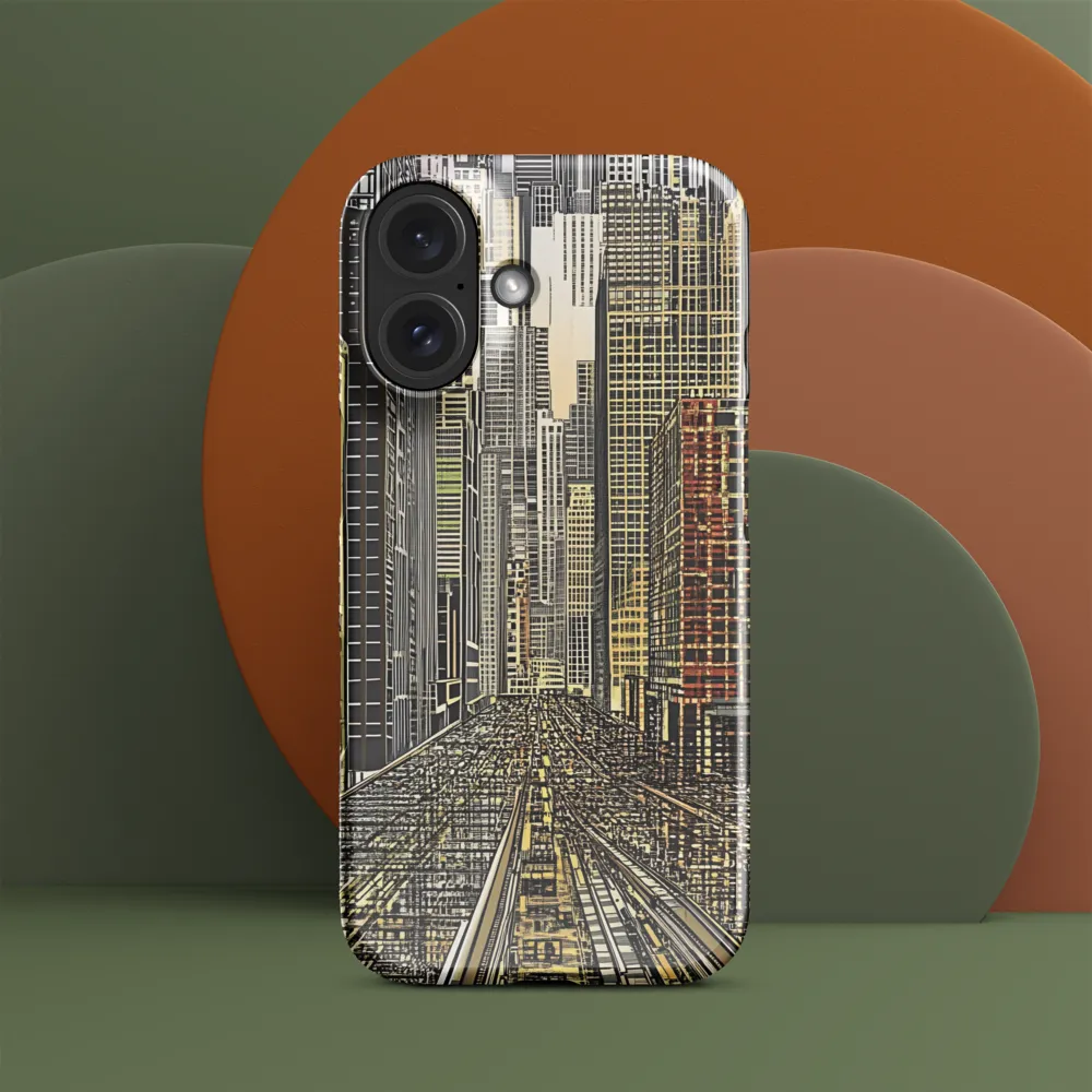 Urban Gridscape 
 iPhone 14 Plus | Tough Case