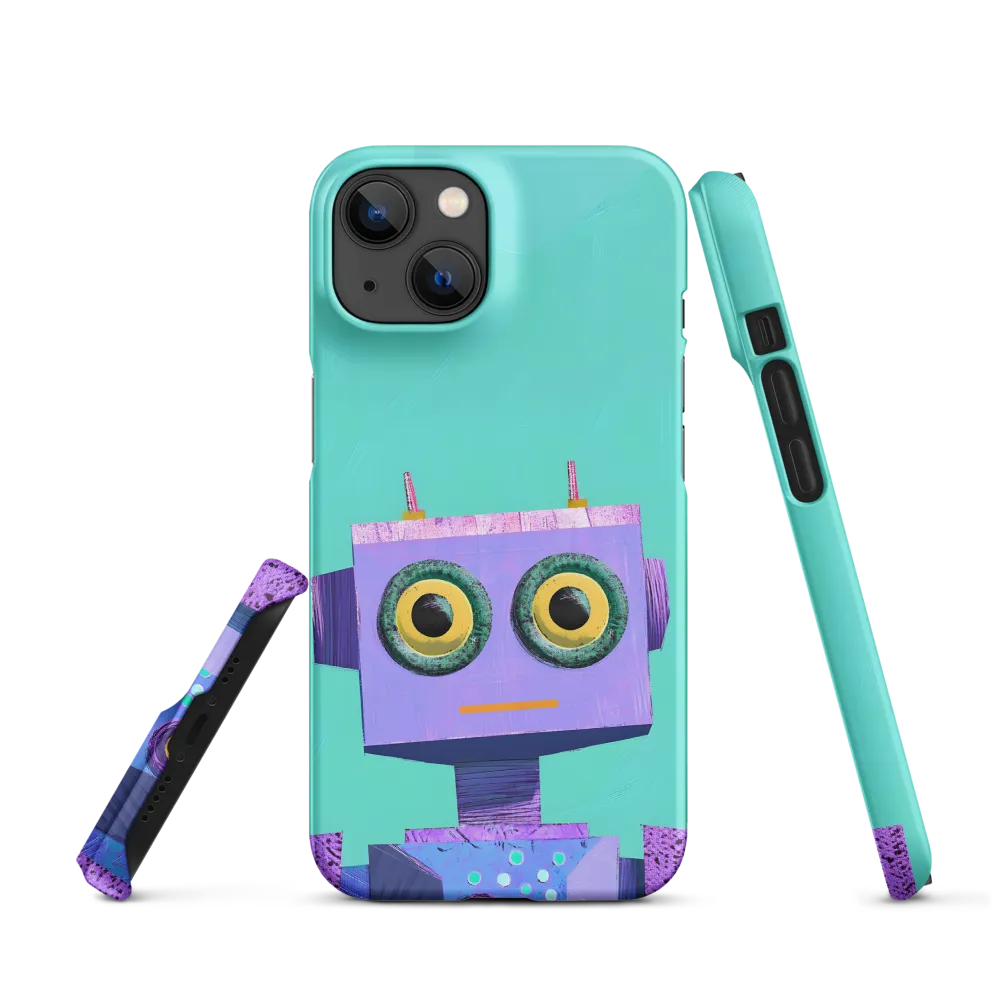 Cartoon Robot Digital Art | Phone Case