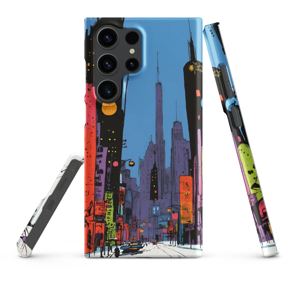 Vibrant Urban Cityscape Illustration | Phone Case