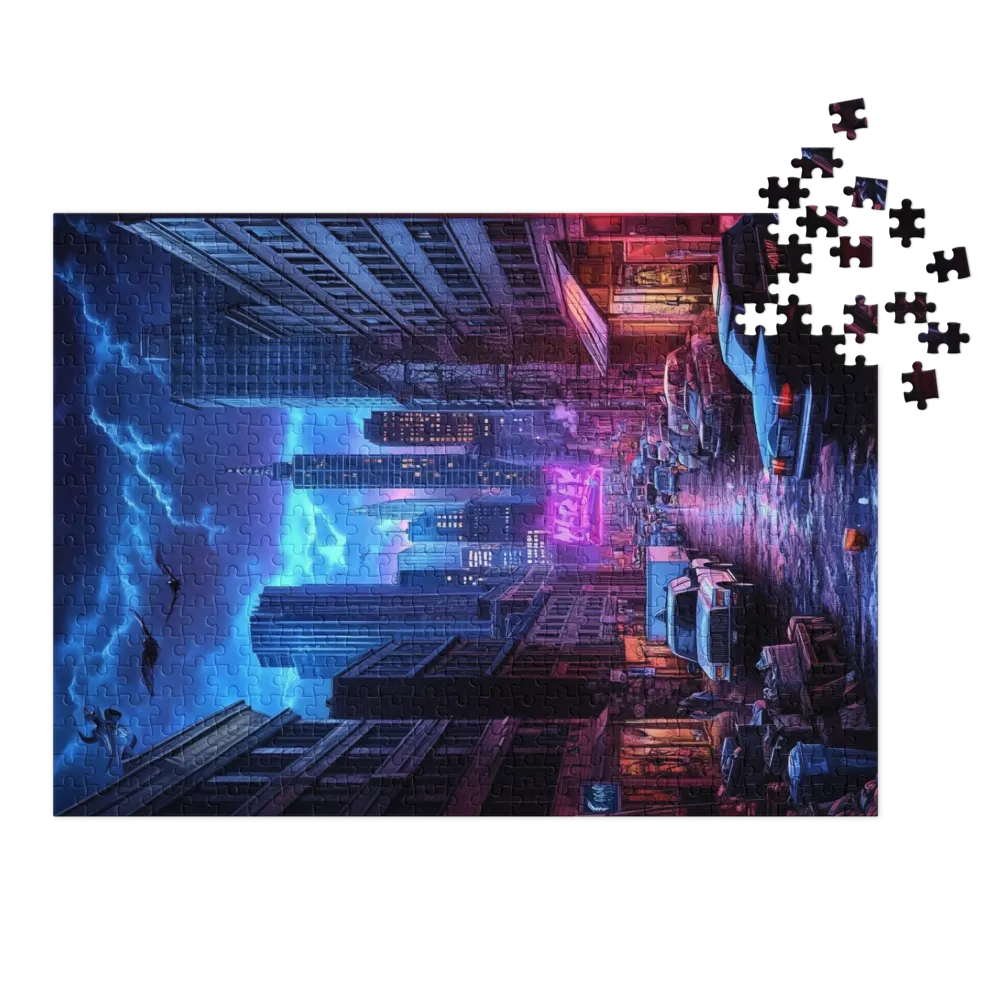 Futuristic Cityscape at Night