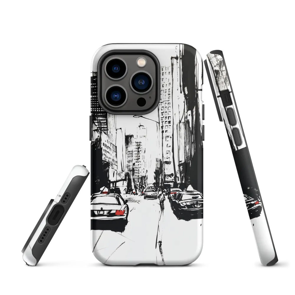City Traffic in Ink | Phone Case