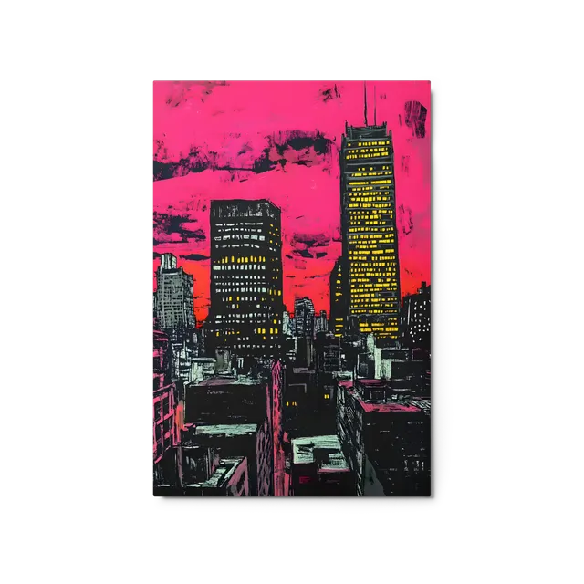 Neo-Expressionist Night City | Art Print