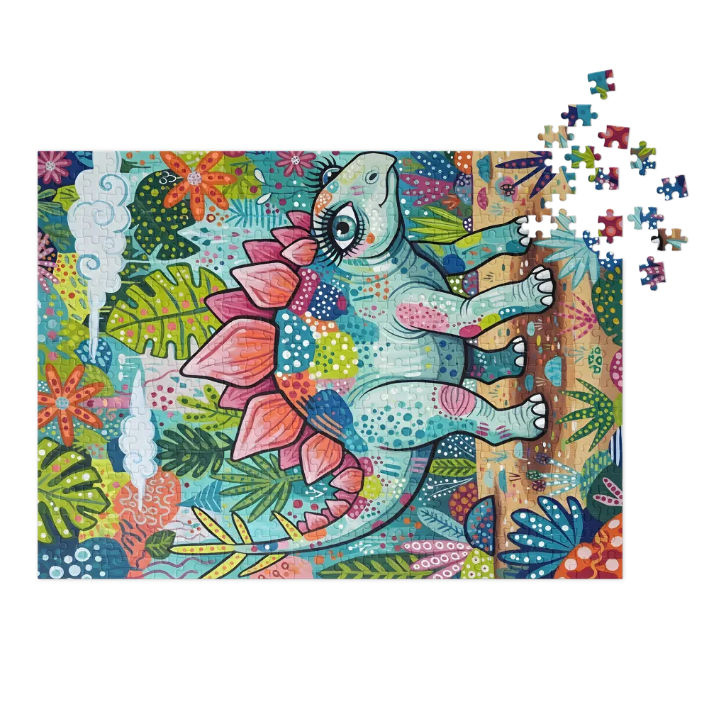 Floral Stegosaurus