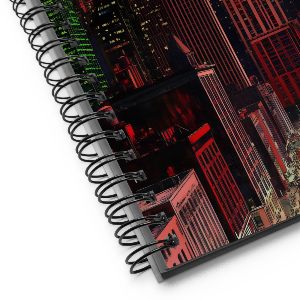 Crimson Skies Over Metropolis 
 Spiral Notebook | 140 pages