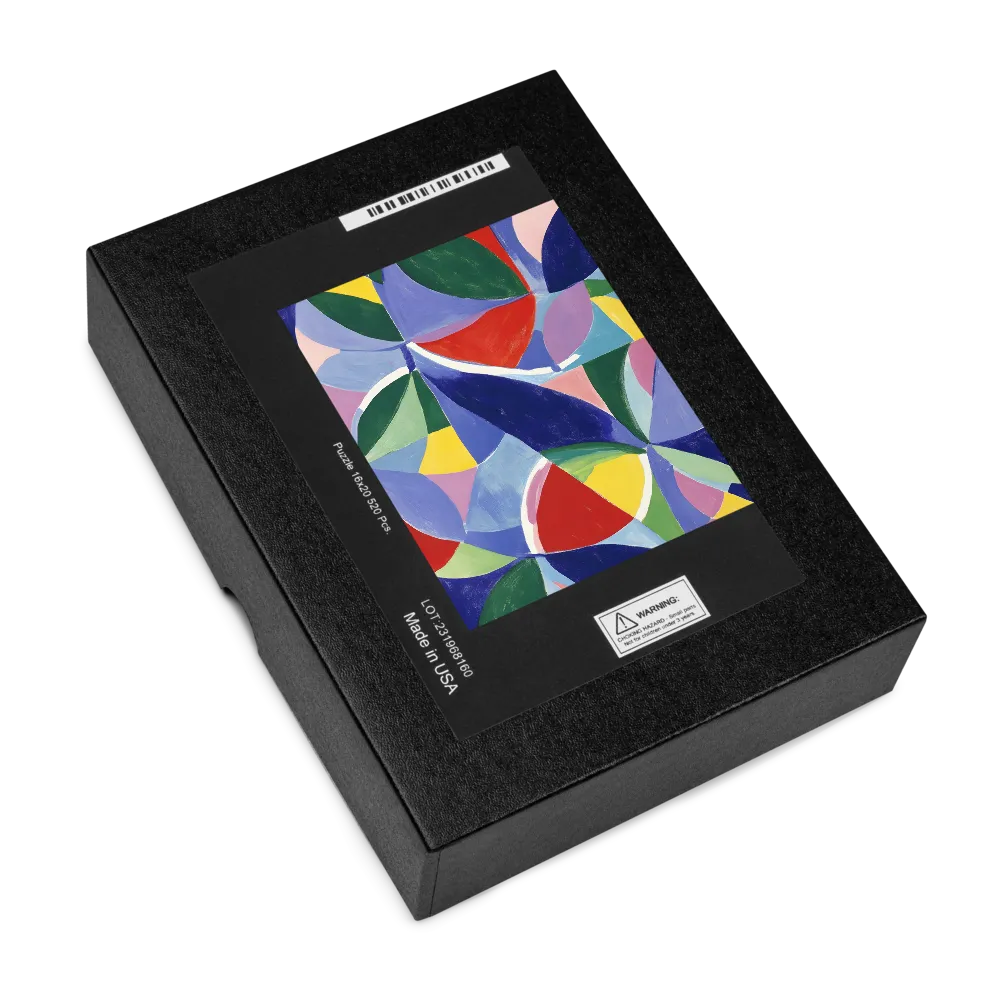 Interlocking Abstract Shapes 
 Jigsaw Puzzle