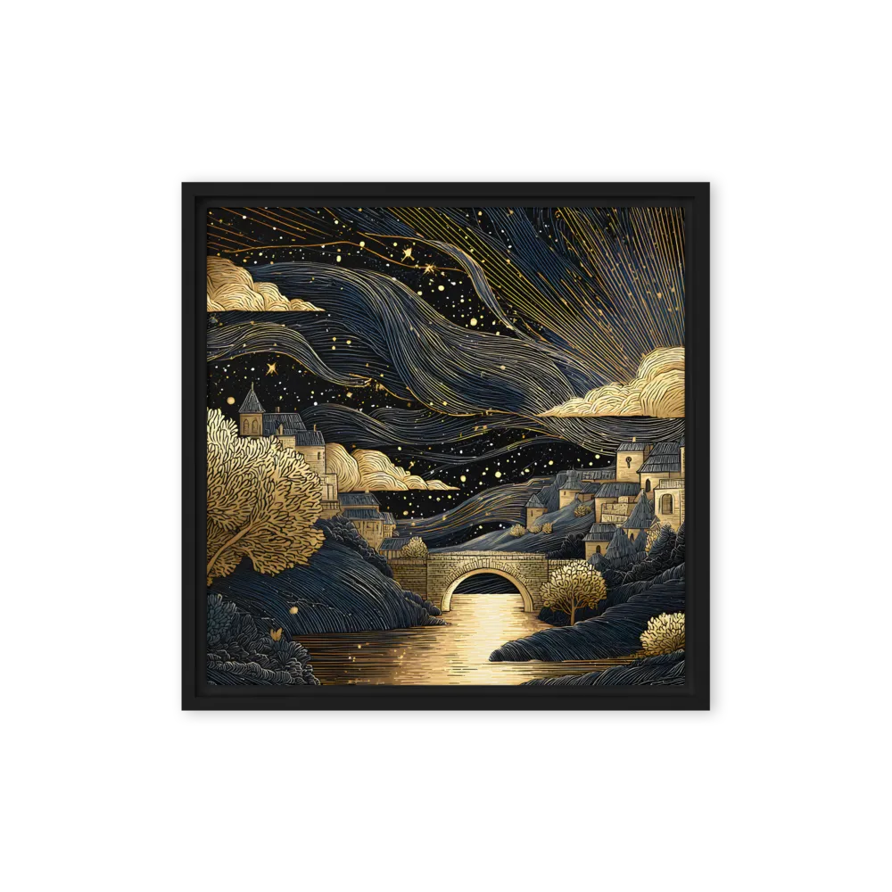 The Alchemy of Line and Shadow — Gold-leaf line engraving