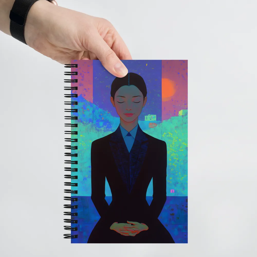 Meditative Urban Canvas 
 Spiral Notebook | 140 pages
