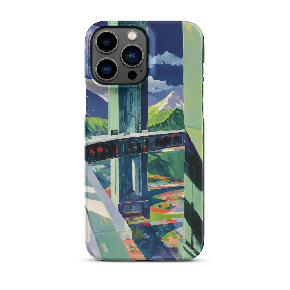 Surreal Abstract Landscape with Planet | Phone Case