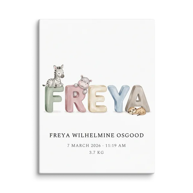Nursery Name Art — Toy Letters