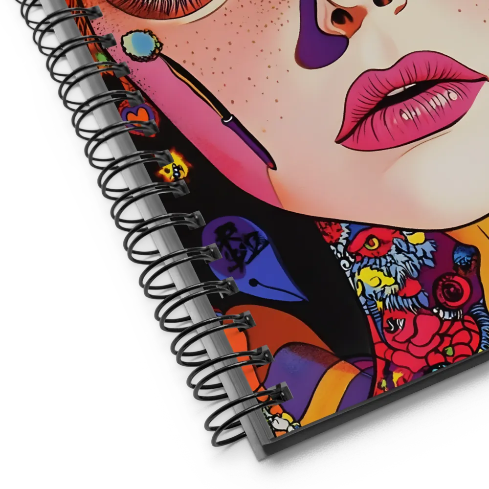 Psychedelic Dream Portrait 
 Spiral Notebook | 140 pages