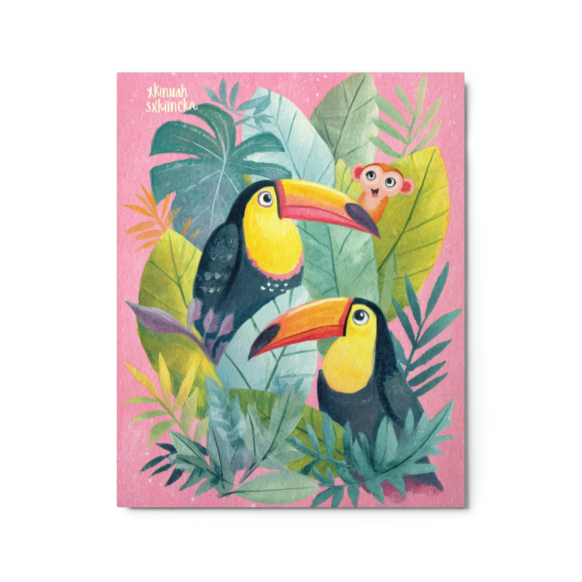 Jungle Toucans on Pink