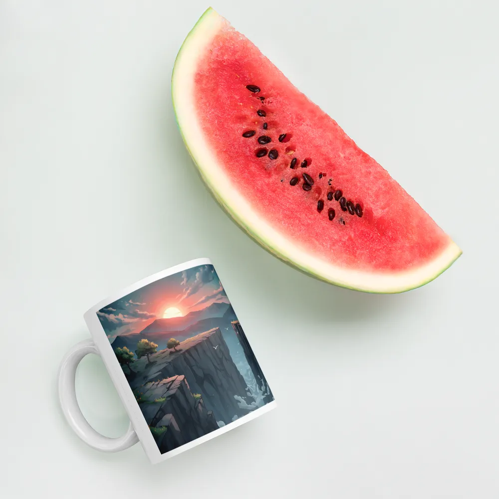 Sunset Rift 
 Mug with Red inside | 15 oz