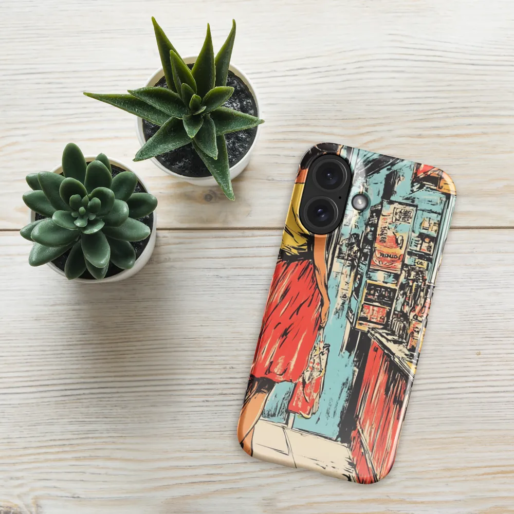 Retro Storefront Scene 
 iPhone 14 Pro | Tough Case