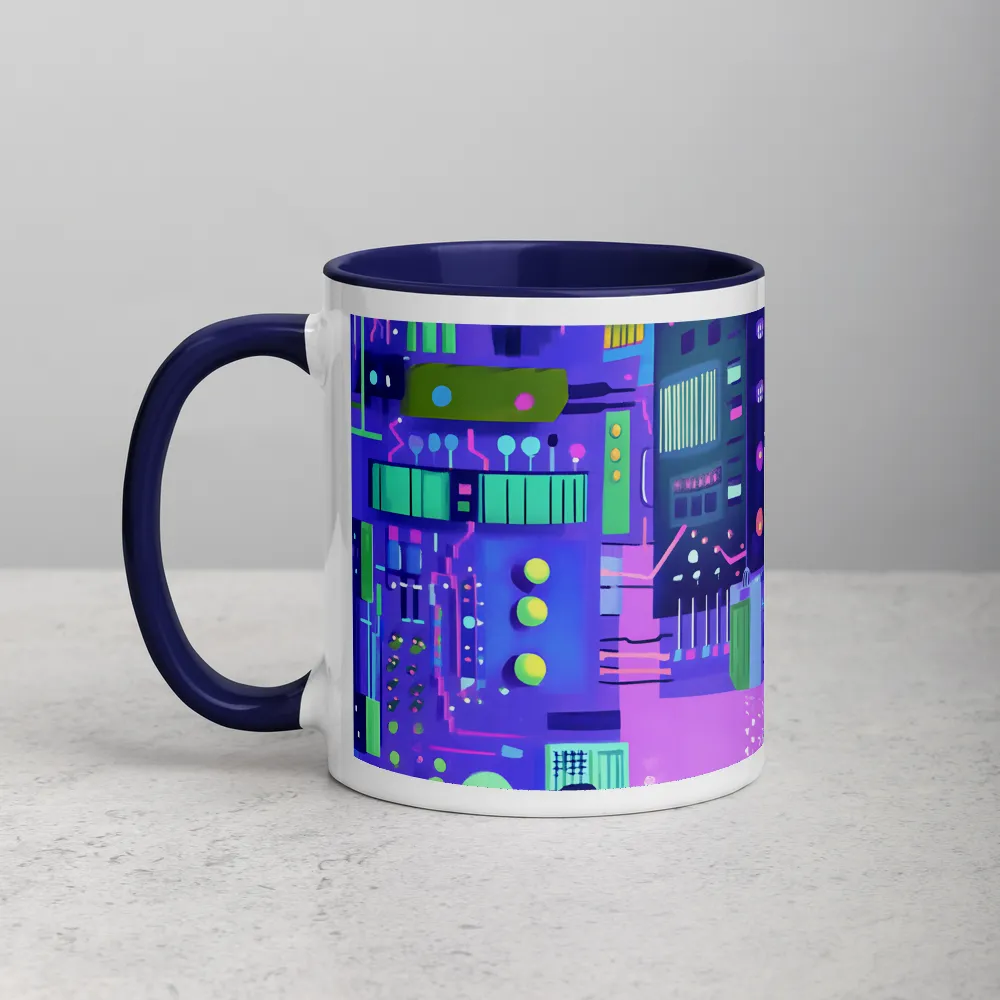 Neon Gridlock 
 Mug