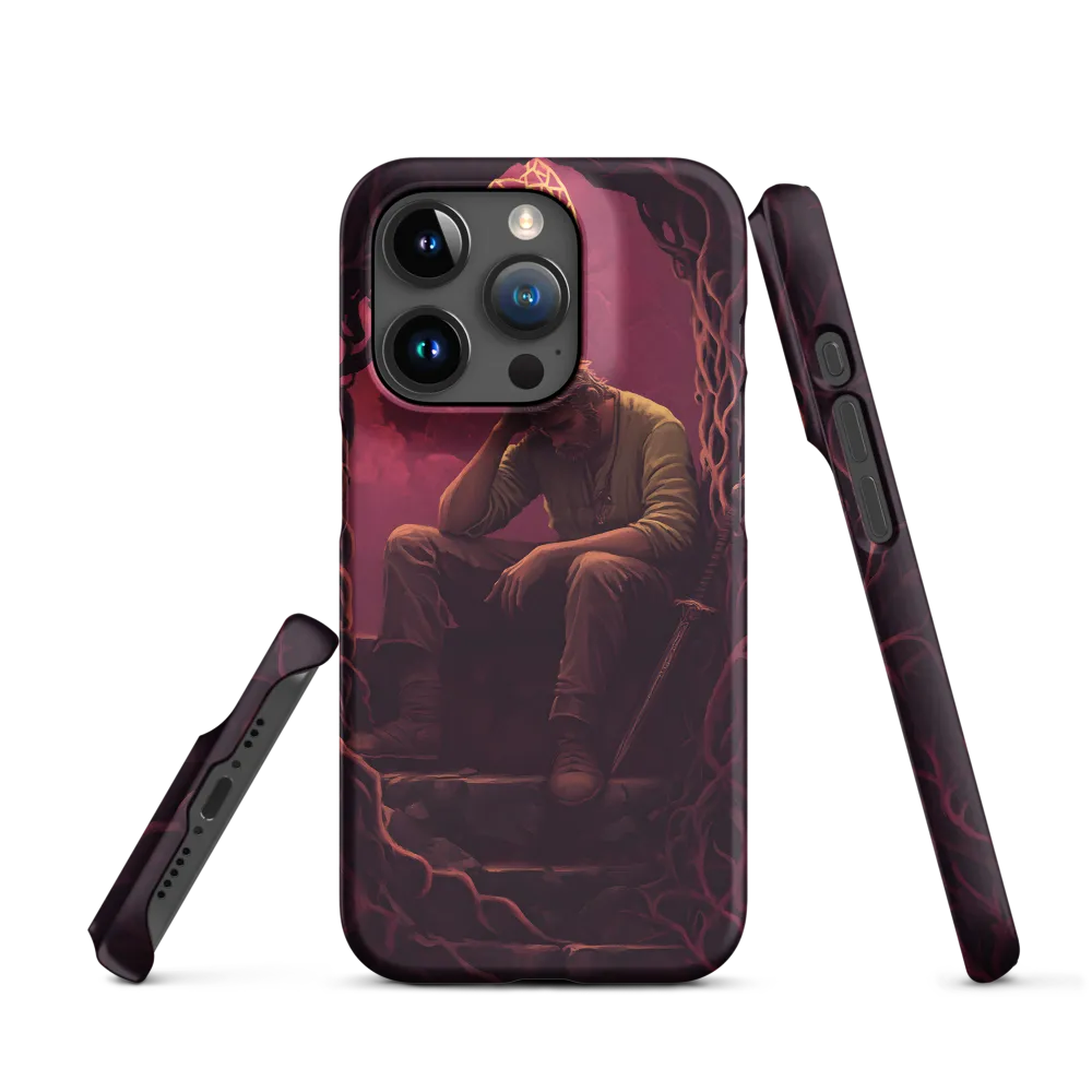 Melancholic Man with Sword | Phone Case